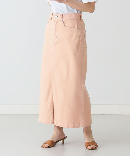 BEAMS LIGHTS(ビームスライツ)の「BEAMS LIGHTS / フロント スリット カラー スカート(スカート・レディース・サックスブルー/オレンジ系その他・38/36)」の5枚目の写真