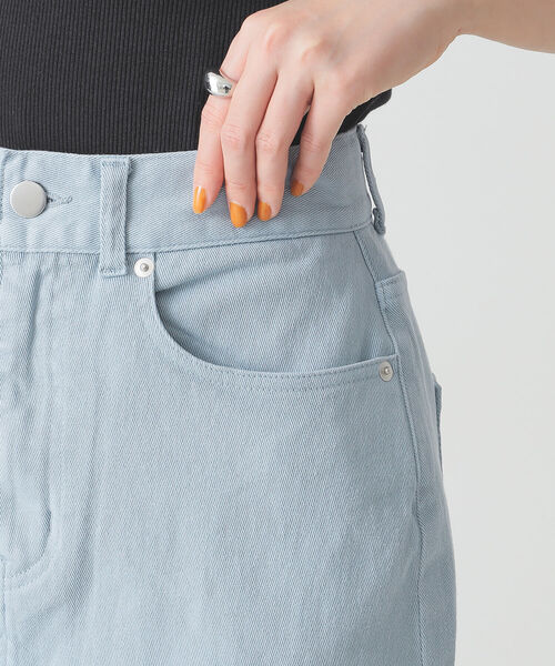 BEAMS LIGHTS(ビームスライツ)の「BEAMS LIGHTS / フロント スリット カラー スカート(スカート・レディース・サックスブルー/オレンジ系その他・38/36)」の13枚目の写真