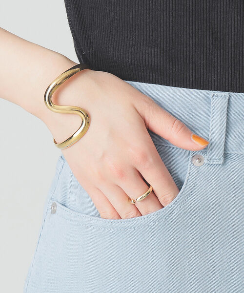 BEAMS LIGHTS(ビームスライツ)の「BEAMS LIGHTS / フロント スリット カラー スカート(スカート・レディース・サックスブルー/オレンジ系その他・38/36)」の15枚目の写真