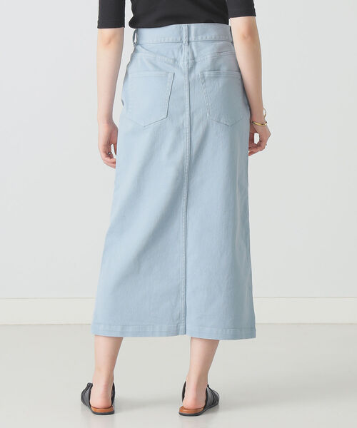 BEAMS LIGHTS(ビームスライツ)の「BEAMS LIGHTS / フロント スリット カラー スカート(スカート・レディース・サックスブルー/オレンジ系その他・38/36)」の17枚目の写真