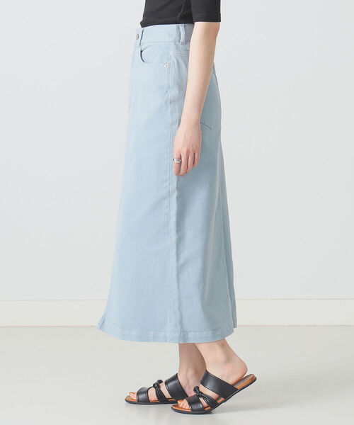 BEAMS LIGHTS(ビームスライツ)の「BEAMS LIGHTS / フロント スリット カラー スカート(スカート・レディース・サックスブルー/オレンジ系その他・38/36)」の18枚目の写真