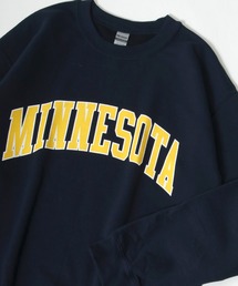 Lazar | MINNESOTA/FLORIDA 【別注】 裏起毛ビッグシルエット カレッジロゴ スウェット トレーナー(スウェット)