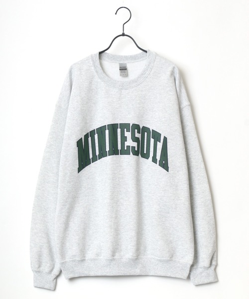 Lazar（ラザル）の「MINNESOTA/FLORIDA 別注 裏起毛 オーバーサイズ カレッジロゴ スウェット レディース メンズ トレーナー（スウェット・メンズ・ホワイト/アッシュグレー/ブラック/ネイビー/ホワイト系その他/ブラック系その他/グレー系その他/ブルー系その他/グリーン系その他/グリーン・M/L/XL）」の13枚目の写真