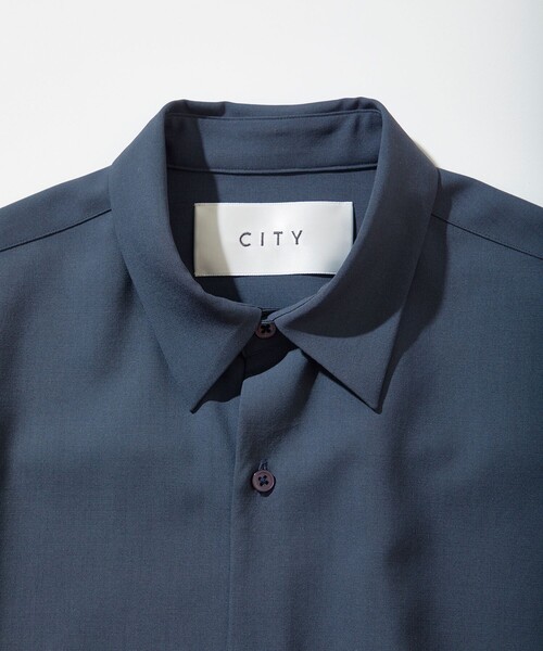 city（シティ）の「WOOL SHIRTS/ウールオーバーシャツ（シャツ/ブラウス・メンズ・ベージュ/ミント/ライトブルーグレー/ダークグレー・1/2/3）」の12枚目の写真