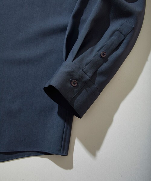 city（シティ）の「WOOL SHIRTS/ウールオーバーシャツ（シャツ/ブラウス・メンズ・ベージュ/ミント/ライトブルーグレー/ダークグレー・1/2/3）」の20枚目の写真