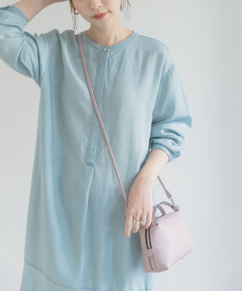 F by ROSSO（エフバイロッソ）の「F by ROSSO　シャンブレーデニムフレアワンピース（ワンピース・レディース・ライトブルー/インディゴブルー・38/36）」の15枚目の写真