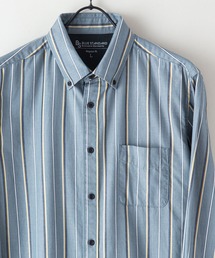 Blue Standard | 【BLUE STANDARD/ブルースタンダード】ラクケア イージーケア ツイルストライプボタンダウンシャツ(シャツ/ブラウス)