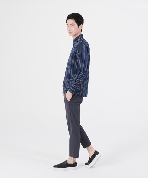 Blue Standard （ブルースタンダード）の「【BLUE STANDARD/ブルースタンダード】ラクケア イージーケア ツイルストライプボタンダウンシャツ（シャツ/ブラウス・メンズ・ブラック/ワイン/グリーン/ブルー/ダークグリーン/スミクロ/ダークブルー・MEDIUM/LARGE/X-LARGE）」の19枚目の写真