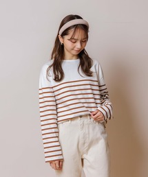 flower | リラックスボーダートップ(Tシャツ/カットソー)