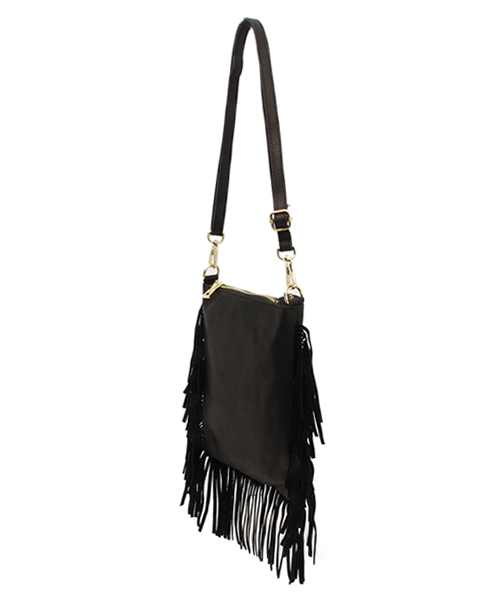 ROSE BUD(ローズバッド)の「(MARCO BIANCHINI) 14087 FRINGE TRIM SMAL SHOULDER BAG(ショルダーバッグ・レディース・ブラック/アイボリー/レッド/シルバー・ONE SIZE)」の12枚目の写真