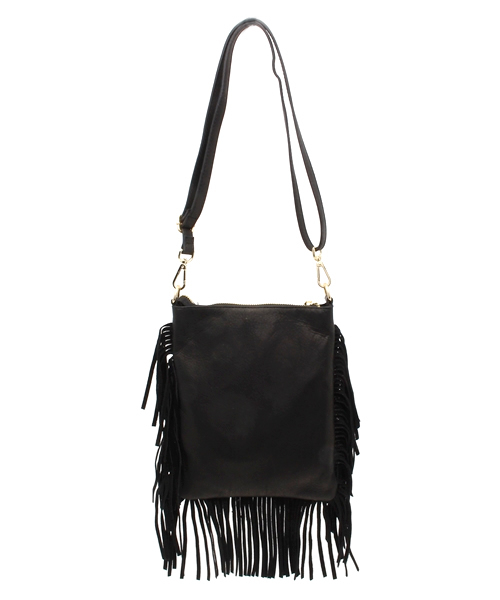 ROSE BUD(ローズバッド)の「(MARCO BIANCHINI) 14087 FRINGE TRIM SMAL SHOULDER BAG(ショルダーバッグ・レディース・ブラック/アイボリー/レッド/シルバー・ONE SIZE)」の11枚目の写真