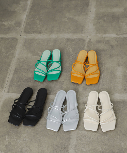 SENSE OF PLACE by URBAN RESEARCH(センスオブプレイスバイアーバンリサーチ)の「コードアシメクロスサンダル(サンダル・レディース・アイボリー/イエロー/シルバー/ブラック/グリーン・LARGE/SMALL/MEDIUM)」の18枚目の写真