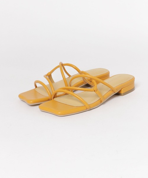 SENSE OF PLACE by URBAN RESEARCH(センスオブプレイスバイアーバンリサーチ)の「コードアシメクロスサンダル(サンダル・レディース・アイボリー/イエロー/シルバー/ブラック/グリーン・LARGE/SMALL/MEDIUM)」の9枚目の写真