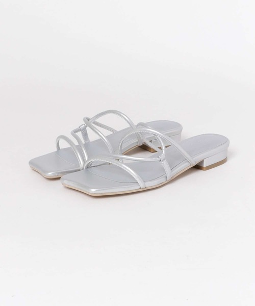 SENSE OF PLACE by URBAN RESEARCH(センスオブプレイスバイアーバンリサーチ)の「コードアシメクロスサンダル(サンダル・レディース・アイボリー/イエロー/シルバー/ブラック/グリーン・LARGE/SMALL/MEDIUM)」の8枚目の写真