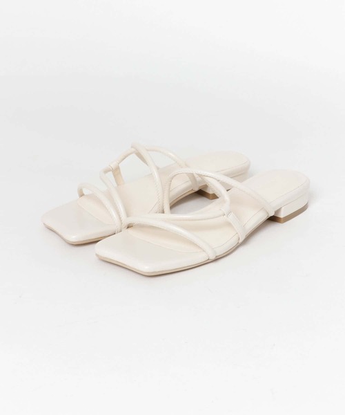 SENSE OF PLACE by URBAN RESEARCH(センスオブプレイスバイアーバンリサーチ)の「コードアシメクロスサンダル(サンダル・レディース・アイボリー/イエロー/シルバー/ブラック/グリーン・LARGE/SMALL/MEDIUM)」の17枚目の写真
