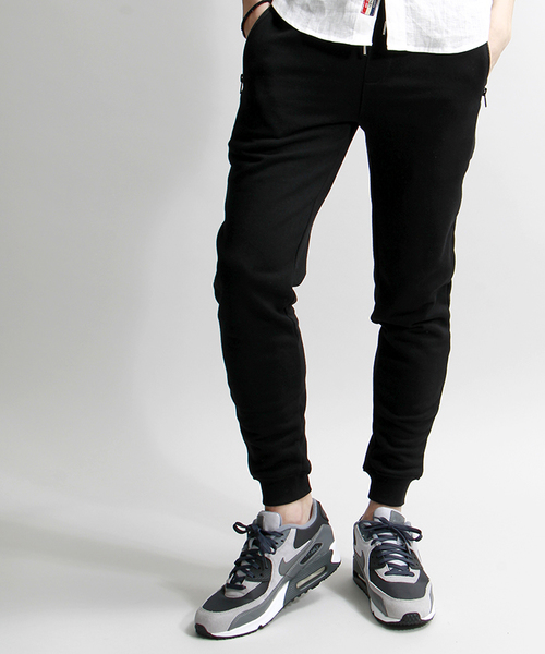 WEGO（ウィゴー）の「WEGO/スウェットリブパンツ（その他パンツ・メンズ・ブラック/杢グレー/その他1・MEDIUM/LARGE/X-LARGE）」の2枚目の写真