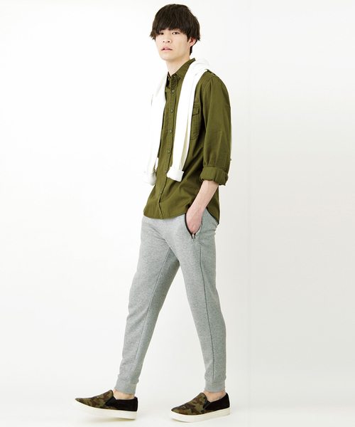 WEGO（ウィゴー）の「WEGO/スウェットリブパンツ（その他パンツ・メンズ・ブラック/杢グレー/その他1・MEDIUM/LARGE/X-LARGE）」の8枚目の写真