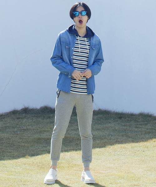 WEGO（ウィゴー）の「WEGO/スウェットリブパンツ（その他パンツ・メンズ・ブラック/杢グレー/その他1・MEDIUM/LARGE/X-LARGE）」の11枚目の写真