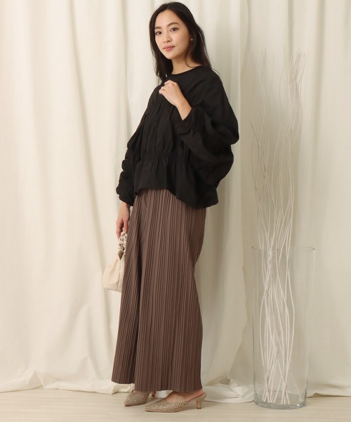 libelle more(リベル モア)の「ボーダーギャザーブラウス(シャツ/ブラウス・レディース・ホワイト/ブラック・M)」の20枚目の写真