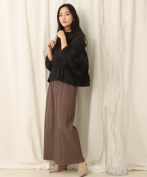 libelle more(リベル モア)の「ボーダーギャザーブラウス(シャツ/ブラウス・レディース・ホワイト/ブラック・M)」の13枚目の写真