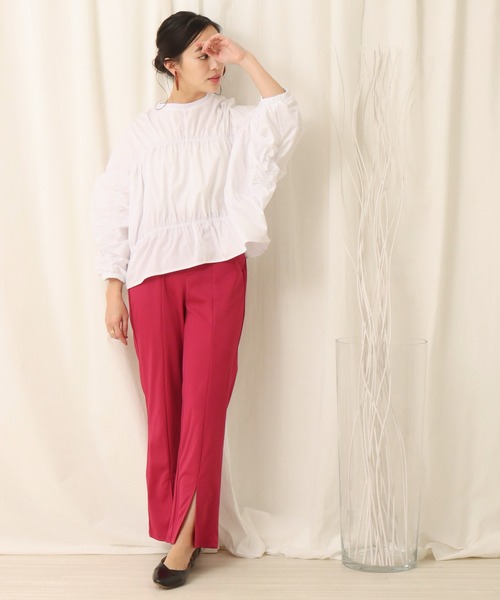 libelle more(リベル モア)の「ボーダーギャザーブラウス(シャツ/ブラウス・レディース・ホワイト/ブラック・M)」の18枚目の写真