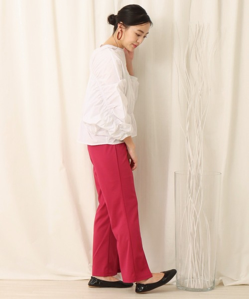 libelle more(リベル モア)の「ボーダーギャザーブラウス(シャツ/ブラウス・レディース・ホワイト/ブラック・M)」の8枚目の写真