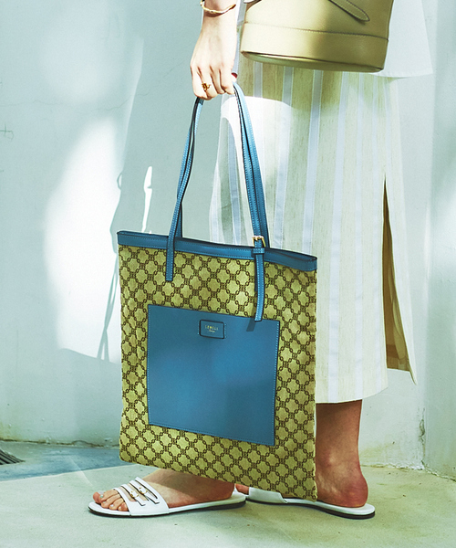 LOWELL things(ロウェル シングス)の「●【WEB限定】ファブリックジャガードA4トートBAG(トートバッグ・レディース・ダークベージュ/ブラック/ベージュ・フリー)」の3枚目の写真