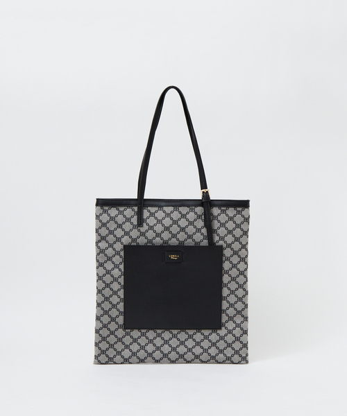 LOWELL things(ロウェル シングス)の「●【WEB限定】ファブリックジャガードA4トートBAG(トートバッグ・レディース・ダークベージュ/ブラック/ベージュ・フリー)」の2枚目の写真