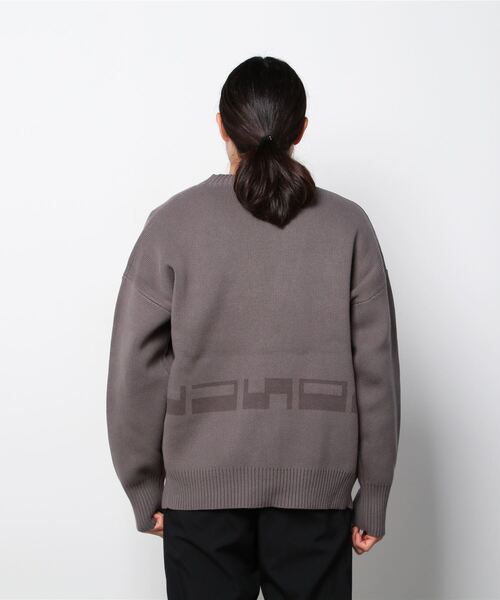 LUSOR（ルーソル）の「LUSOR（ルーソル） Wジャカードロゴカーディガン（カーディガン/ボレロ・メンズ・ブルーグレー/チャコール/ライトグレー・MEDIUM/LARGE）」の6枚目の写真