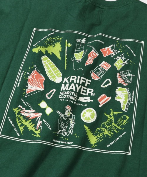 KRIFF MAYER（クリフメイヤー）の「抗菌半袖ポケTEE(キャンプ)（Tシャツ/カットソー・メンズ・パープル/ネイビー/オフホワイト/オレンジ/グリーン/チャコール・SMALL/MEDIUM/LARGE/X-LARGE）」の16枚目の写真