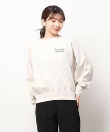 LOWRYS FARM | ウラロゴ刺繍ショートＬＳ　267729(スウェット)