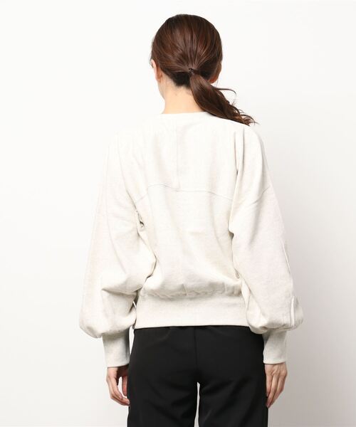 LOWRYS FARM(ローリーズファーム)の「ウラロゴ刺繍ショートLS 267729(スウェット・レディース・ブラック/グレー/ピンク/アイボリー・FREE)」の6枚目の写真