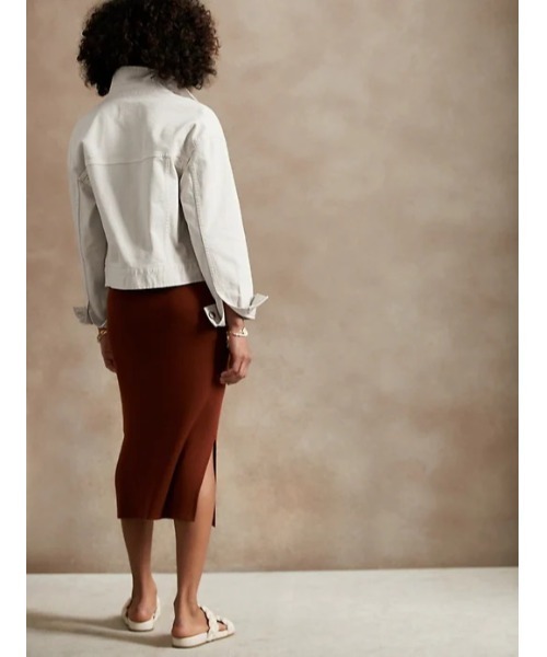 BANANA REPUBLIC FACTORY STORE（バナナリパブリック ファクトリーストア）の「BANANA REPUBLIC FACTORY STORE　　オーバーサイズデニムジャケット（デニムジャケット・レディース・アイボリー・L/M/S/XS）」の2枚目の写真