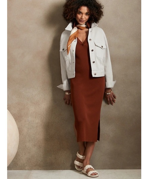 BANANA REPUBLIC FACTORY STORE（バナナリパブリック ファクトリーストア）の「BANANA REPUBLIC FACTORY STORE　　オーバーサイズデニムジャケット（デニムジャケット・レディース・アイボリー・L/M/S/XS）」の8枚目の写真