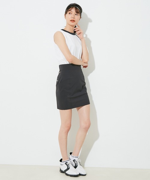 JUN&ROPE'(ジュンアンドロペ)の「【UV】【吸水速乾】切替ライン使いスリットノースリーブプルオーバー(Tシャツ/カットソー・レディース・ホワイト/ブラック/レッド/イエロー/ライトグリーン・S/M/L)」の10枚目の写真