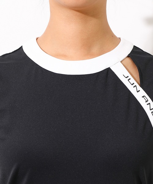 JUN&ROPE'(ジュンアンドロペ)の「【UV】【吸水速乾】切替ライン使いスリットノースリーブプルオーバー(Tシャツ/カットソー・レディース・ホワイト/ブラック/レッド/イエロー/ライトグリーン・S/M/L)」の19枚目の写真