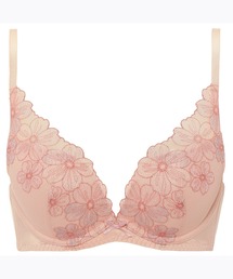 AMOSTYLE BY Triumph（アモスタイルバイトリンプ）の「夢みるブラ DeepV ナショナルフラワー【E,Fカップ】AMST1386 WHU JX（ブラジャー・レディース・ピンク系）」