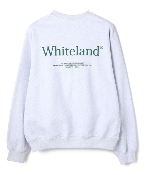 WHITELAND(ホワイトランド)の「WHITELAND/ホワイトランド/CREW SWEAT/クルースウェット(スウェット・レディース・オートミール/ダークグリーン・FREE)」の9枚目の写真