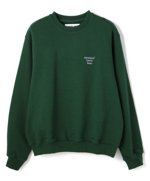 WHITELAND(ホワイトランド)の「WHITELAND/ホワイトランド/CREW SWEAT/クルースウェット(スウェット・レディース・オートミール/ダークグリーン・FREE)」の11枚目の写真