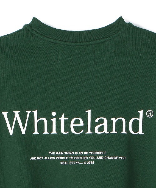 WHITELAND(ホワイトランド)の「WHITELAND/ホワイトランド/CREW SWEAT/クルースウェット(スウェット・レディース・オートミール/ダークグリーン・FREE)」の15枚目の写真