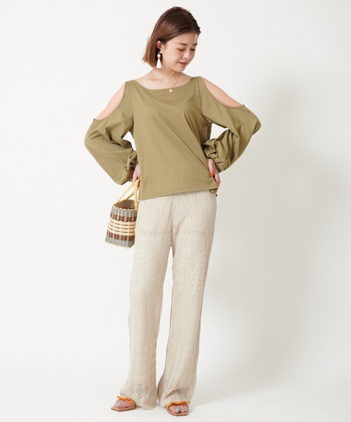 U by SPICK&SPAN(ユーバイスピックアンドスパン)の「クロシェパンツ◆(その他パンツ・レディース・ブラック/ホワイト系その他・38/36)」の17枚目の写真