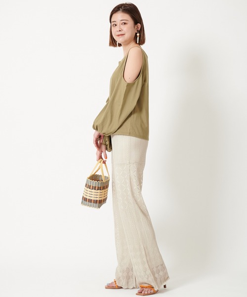 U by SPICK&SPAN(ユーバイスピックアンドスパン)の「クロシェパンツ◆(その他パンツ・レディース・ブラック/ホワイト系その他・38/36)」の18枚目の写真