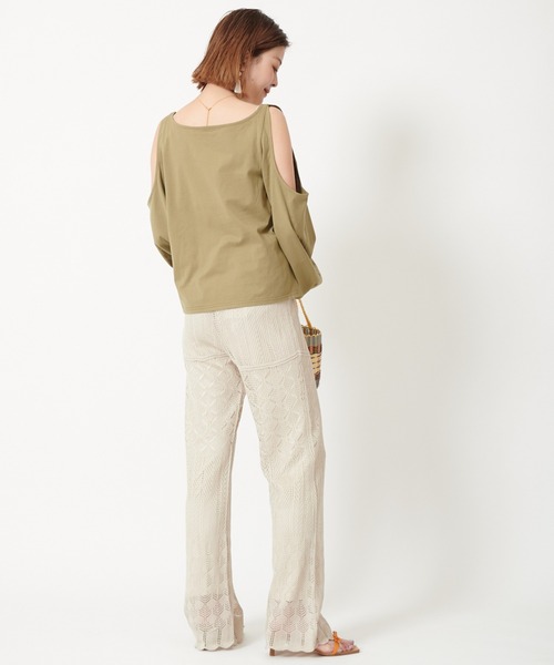 U by SPICK&SPAN(ユーバイスピックアンドスパン)の「クロシェパンツ◆(その他パンツ・レディース・ブラック/ホワイト系その他・38/36)」の19枚目の写真