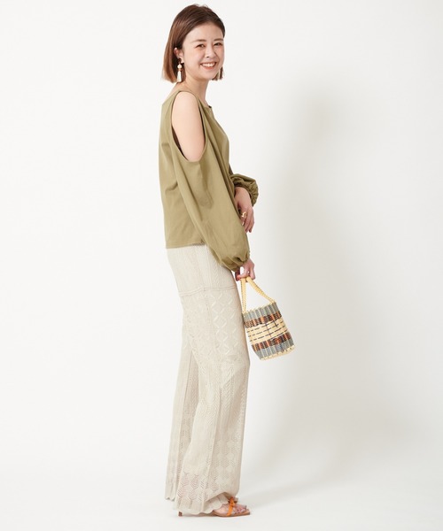 U by SPICK&SPAN(ユーバイスピックアンドスパン)の「クロシェパンツ◆(その他パンツ・レディース・ブラック/ホワイト系その他・38/36)」の20枚目の写真