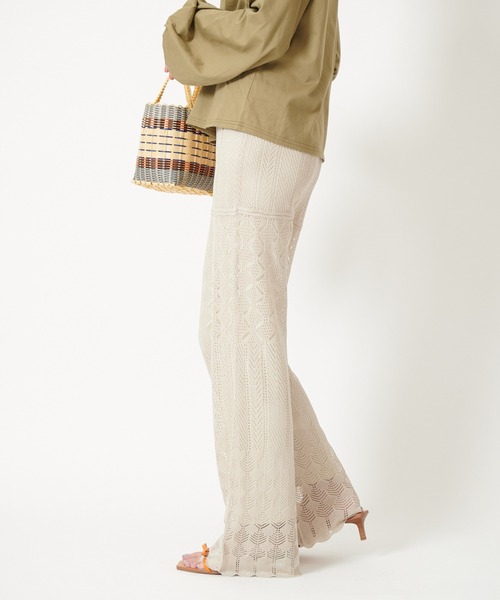 U by SPICK&SPAN(ユーバイスピックアンドスパン)の「クロシェパンツ◆(その他パンツ・レディース・ブラック/ホワイト系その他・38/36)」の14枚目の写真