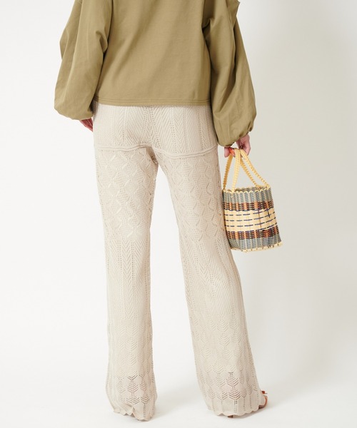 U by SPICK&SPAN(ユーバイスピックアンドスパン)の「クロシェパンツ◆(その他パンツ・レディース・ブラック/ホワイト系その他・38/36)」の15枚目の写真