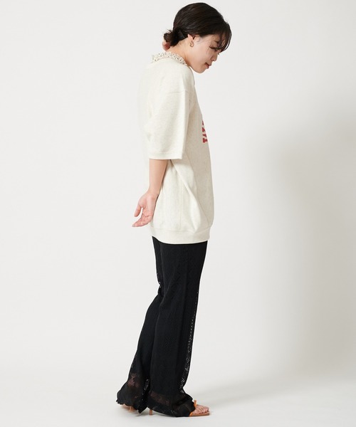 U by SPICK&SPAN(ユーバイスピックアンドスパン)の「クロシェパンツ◆(その他パンツ・レディース・ブラック/ホワイト系その他・38/36)」の12枚目の写真