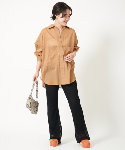 U by SPICK&SPAN(ユーバイスピックアンドスパン)の「クロシェパンツ◆(その他パンツ・レディース・ブラック/ホワイト系その他・38/36)」の4枚目の写真