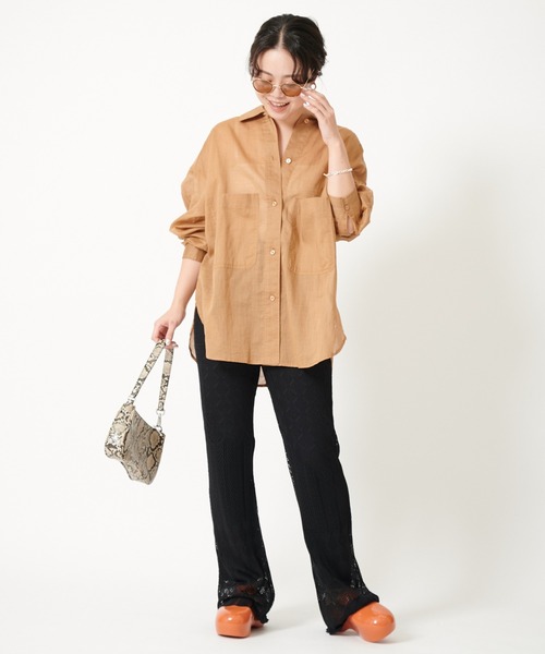 U by SPICK&SPAN(ユーバイスピックアンドスパン)の「クロシェパンツ◆(その他パンツ・レディース・ブラック/ホワイト系その他・38/36)」の5枚目の写真