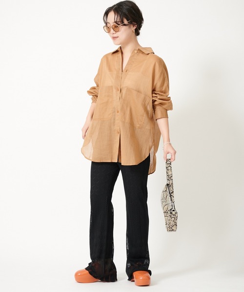 U by SPICK&SPAN(ユーバイスピックアンドスパン)の「クロシェパンツ◆(その他パンツ・レディース・ブラック/ホワイト系その他・38/36)」の6枚目の写真
